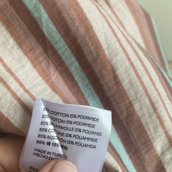 New Free People Oversized Short Sleeve Button Down Shirt Sz Small - Picture 6 of 8